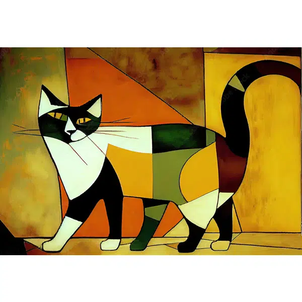 A268 - Gato Cubista - Imagem 4
