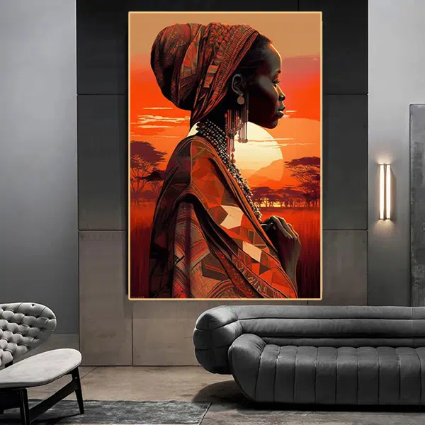 W527 - A Mulher e o Pôr do Sol - Imagem 2