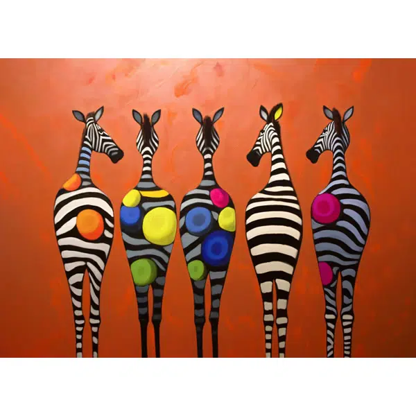 A143 - Zebras Coloridas - Imagem 4