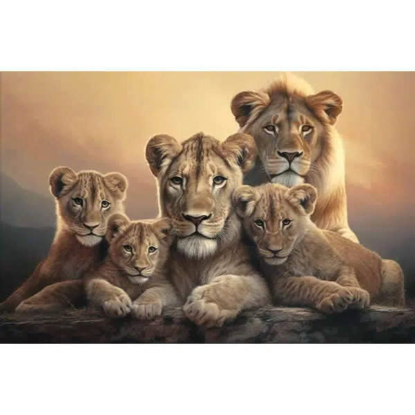 A118 - Família de Leões - Imagem 4