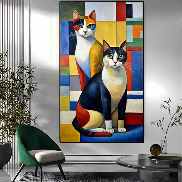 A314 - Gatos Cubistas - Imagem 3