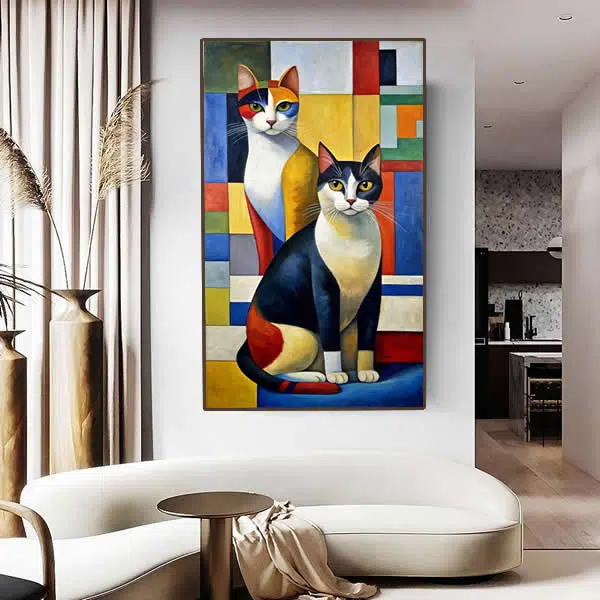 A314 - Gatos Cubistas - Imagem 2