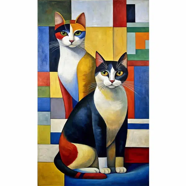 A314 - Gatos Cubistas - Imagem 4