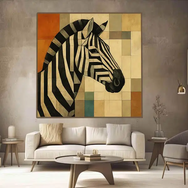 A227 - Zebra Cubista - Imagem 2